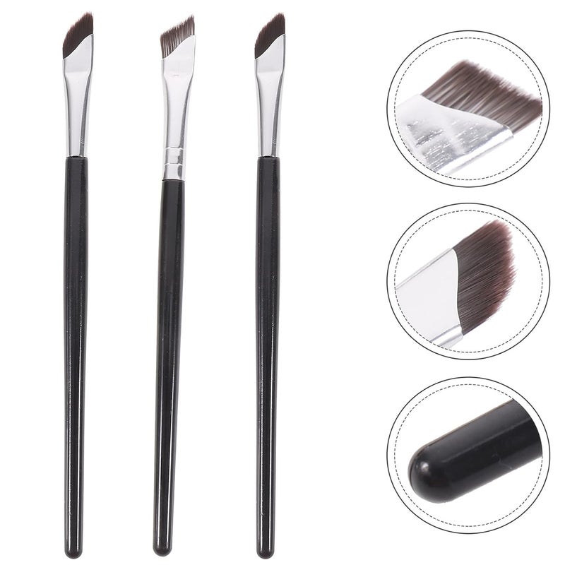 3Pcs Angled Eyeliner Brush Set Slanted Blade For Precise Eye Makeup - Image 4